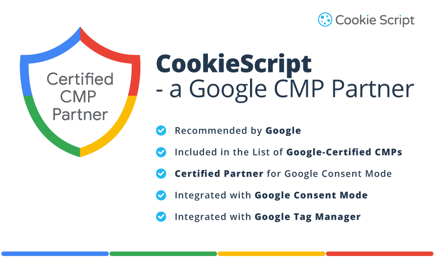 CookieScript- a Google-certified CMP Partner