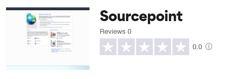 Sourcepoint user review on Trustpilot.