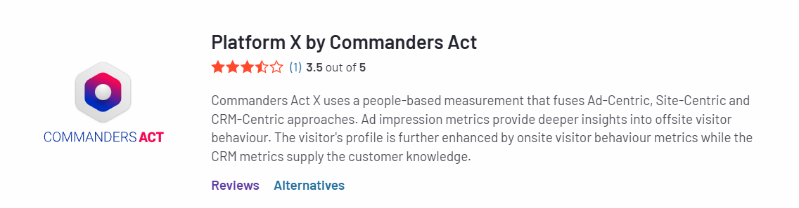 Commanders Act review by users on G2.